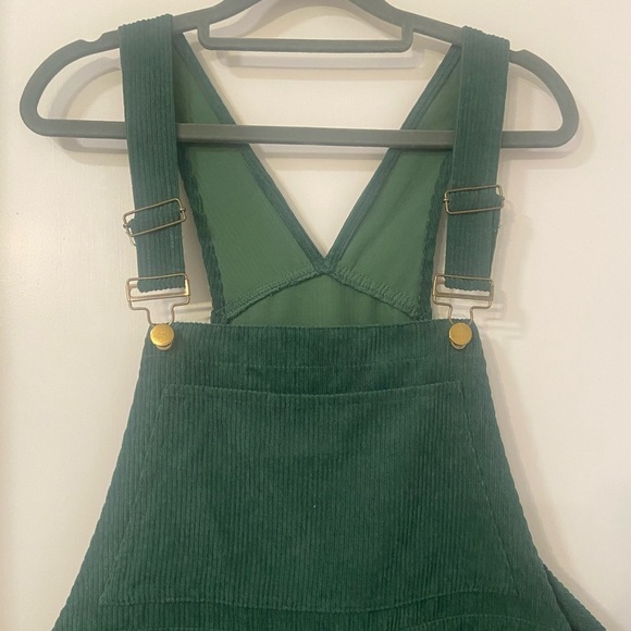 Cider XL green corduroy short overalls LIKE NEW - Picture 5 of 6